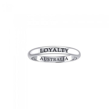 LOYALTY AUSTRALIA Sterling Silver Ring TRI613 - Jewelry